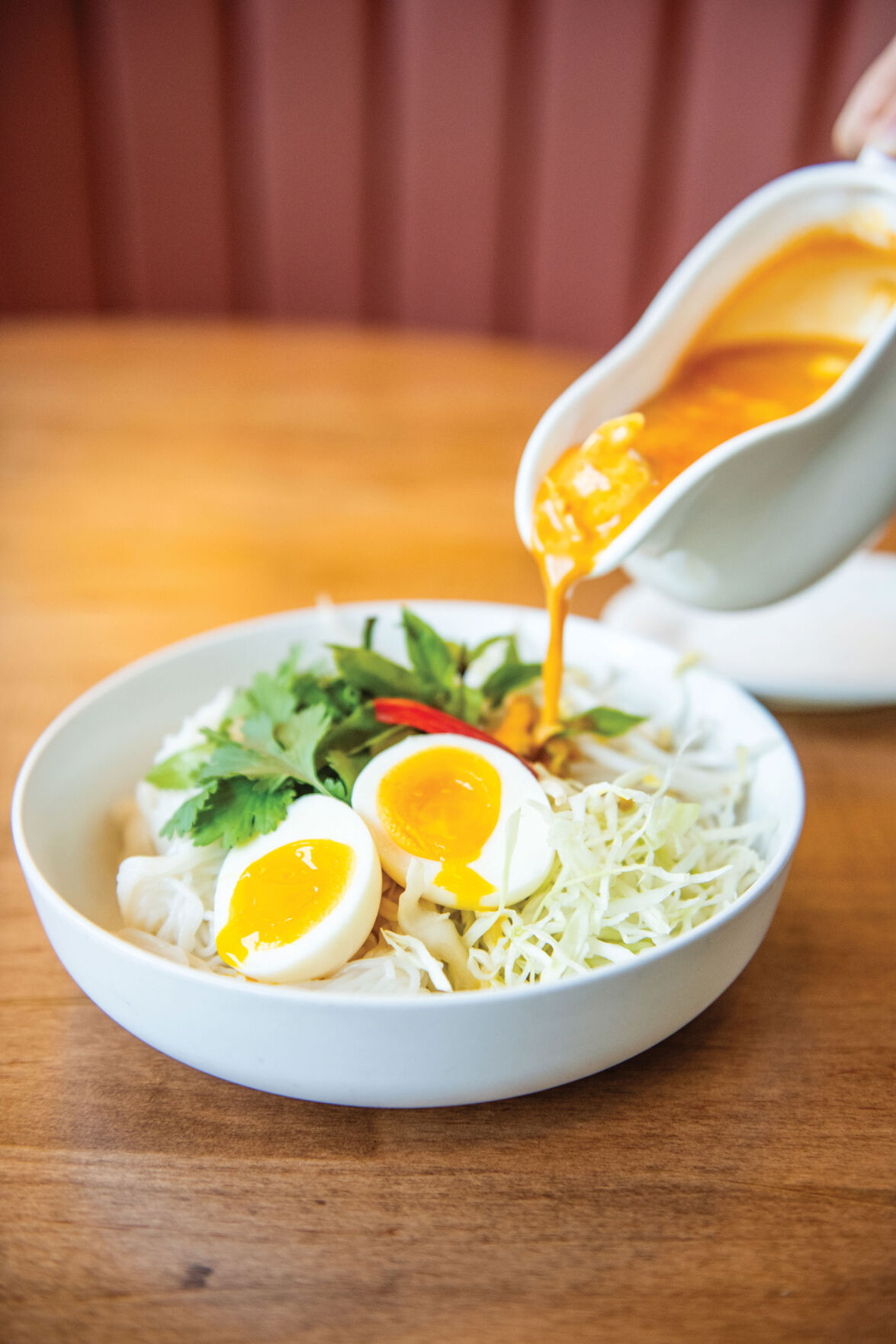 Crab noodle curry at A-Roi